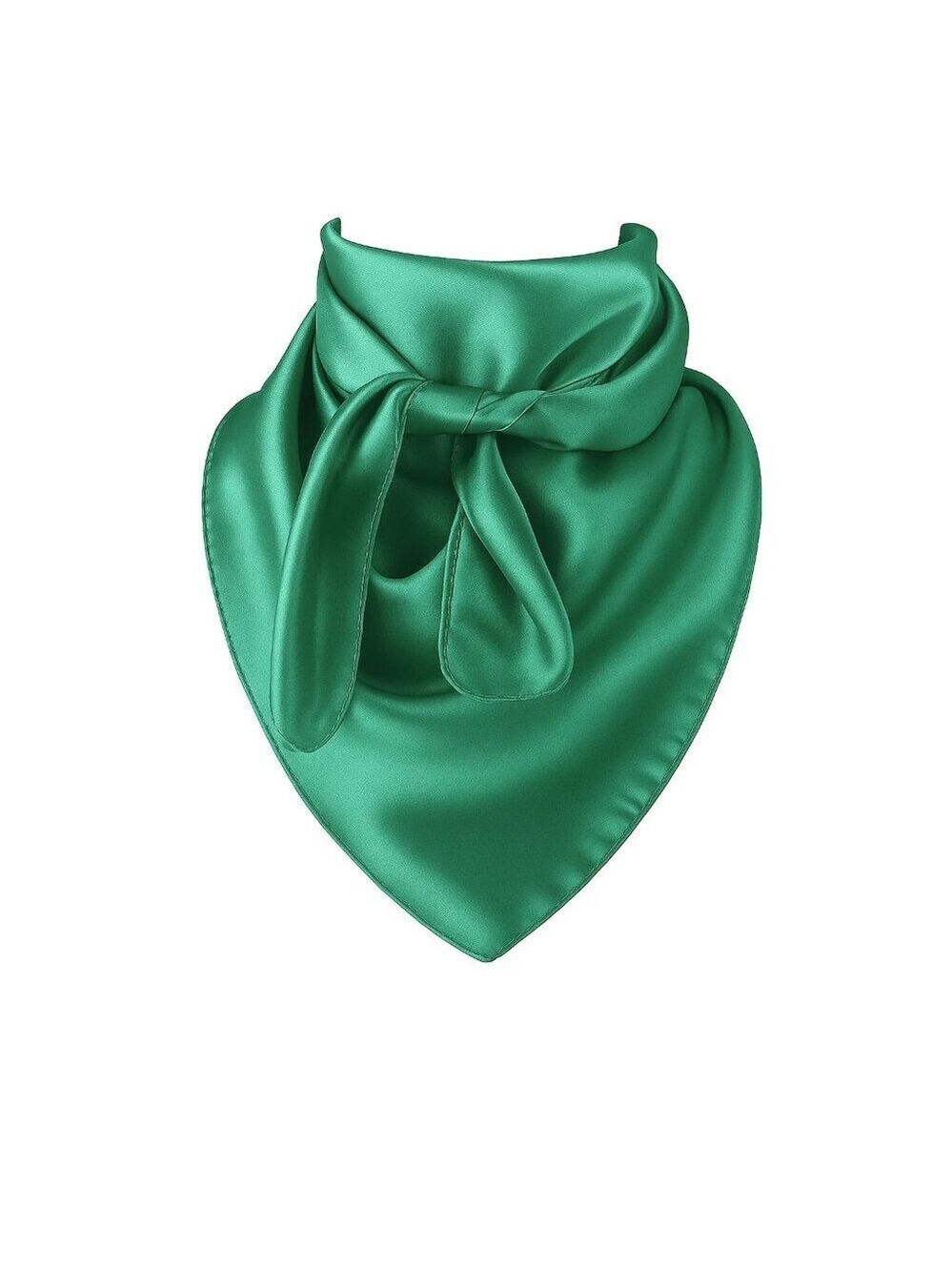 Dark Green Wild Rag Large Scarf 23x23" Western Accessory Cowgirl or Cowboy